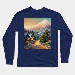 Manitou Incline in Vintage Japanese Anime Hiking Long Sleeve T-Shirt